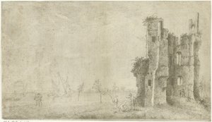 Ruine de la Maison de Merwede près de Dordrecht - Hendrik Kobell