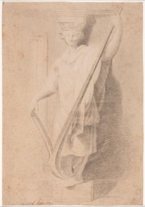 Caryatide avec charrue. Étude d