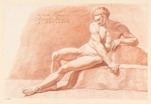 Homme nu assis, vu de face (3e prix 1779)