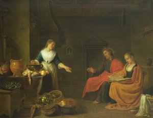 Le Christ dans la maison de Marthe et Marie, 1645