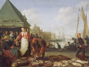 Le marché aux poissons de Rotterdam