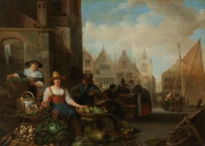 Le marché aux légumes, 1662