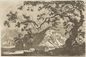 Paysage avec deux fermes - Hendrik Meijer