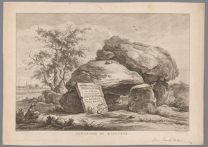 Dolmen près du village de Midlaren Hunnebed by Midlaren (titre sur l
