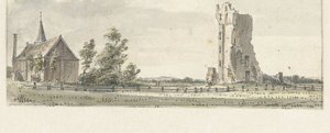 La ruine de la Maison de Clèves près de Haarlem