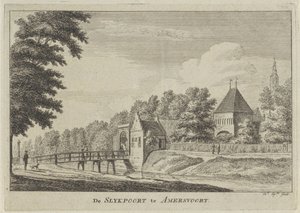 Vue de la porte de Slijk à Amersfoort - Hendrik Spilman