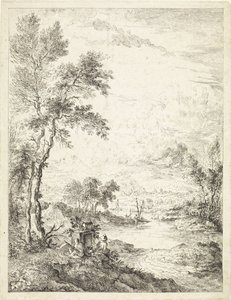 Paysage avec une rivière