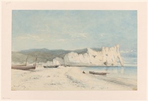 Paysage côtier avec falaises de craie blanches - Hendrik Veder