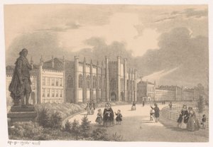 Vue du Willemshof dans le Willemspark vers 1849 - Hendrik Wilhelmus Last