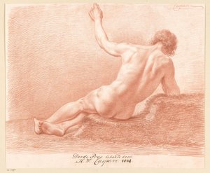 Homme nu assis, vu de dos (3e prix 1804)