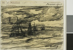 Navires en mer