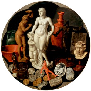 Nature morte avec une collection de curiosités, 17ème siècle