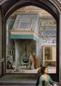 Christ dans la maison de Marthe et Marie (détail de la cuisine, 1620)