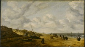 Vue des sables de Scheveningen, c.1630 (pré-conservation) - Hendrik van Anthonissen