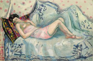 Anita en blouse rose - Henri Charles Manguin