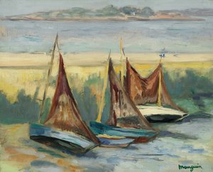 Voiliers à marée basse