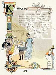 Illustration pour "Alphabet des bons exemples", vers 1890