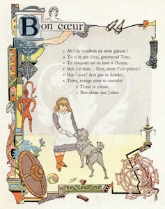 Illustration pour "Alphabet des bons exemples", vers 1890 - Henri (1858 1924) Gray