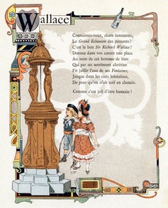 Illustration pour "Alphabet des bons exemples", c.1890 (gravure)