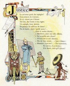 Illustration pour "Alphabet des bons exemples", c.1890
