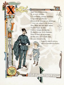 Illustration pour "Alphabet des bons exemples", vers 1890