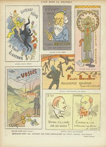 Affiches électorales françaises imaginées, illustration pour Le Rire