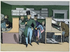 12 heures : arrivée de M. le Chef de Division, travail obligatoire - Henri Bonaventure Monnier