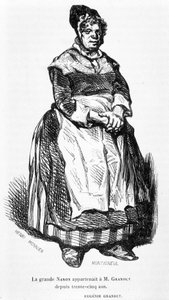 La grande Nanon - dans « Eugénie Grandet », ill. par Henri Monnier, éd. originale 1843