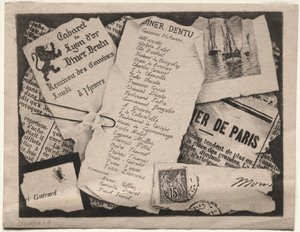 Invitation à dîner, vers 1882 - Henri Charles Guérard