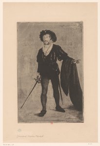 Portrait de Jean-Baptiste Faure dans le rôle de Hamlet