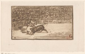 Toreador dans une arène - Henri Charles Guérard