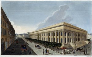 Vue de la nouvelle Bourse et du Tribunal de Commerce - dans Vues de Paris par Courvoisier