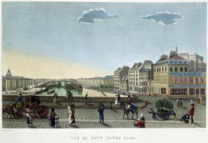 Vue du pont Notre-Dame - dans « Vues de Paris » par Courvoisier