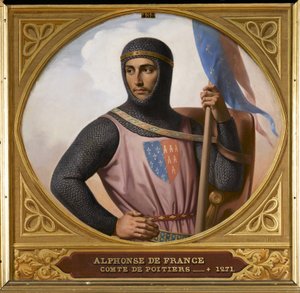 Prince Alphonse de Poitiers 1220-1271, comte de Toulouse, 1837