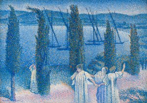 Nocturne aux cyprès, 1896 - Henri Edmond Cross