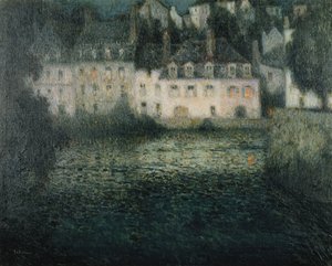 Maison sur la rivière au clair de lune, Quimperlé