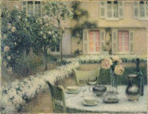 La Table dans le jardin blanc à Gerberoy