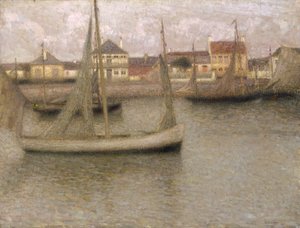 Bateaux, Heyst - Henri Eugene Le Sidaner