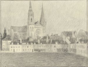 Vue de Chartres - Henri Eugene Le Sidaner