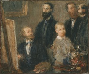 Manet dans son atelier - Henri Fantin-Latour