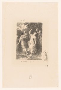 Bacchantes dansant et faisant de la musique