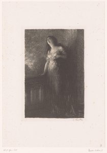 Julia sur le balcon la nuit