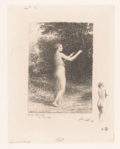 La Vierge de Lycus se promenant dans la nature - Ignace Henri Jean Fantin Latour