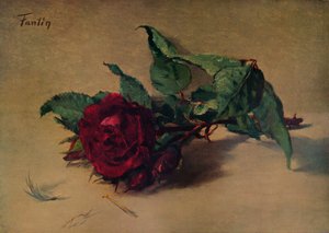 Rose rouge, vers 1864, 1938