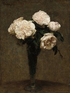 Roses dans un vase - Henri Fantin Latour