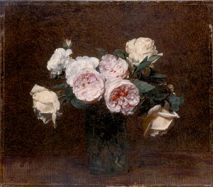 Nature morte: roses roses, blanches et jaunes, 1894