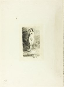 Étude de femme debout, vue de face
