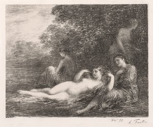 Les baigneurs - Ignace Henri Jean Fantin Latour