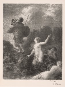 Le Crépuscule des Dieux: Siegfried et les Filles du Rhin - Ignace Henri Jean Fantin Latour