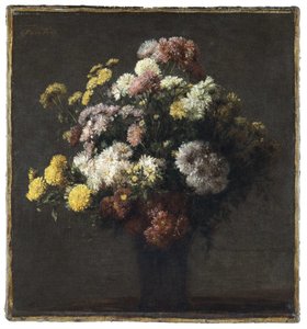 Vase avec chrysanthèmes - Henri Fantin Latour